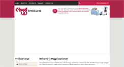 Desktop Screenshot of maggiappliance.com